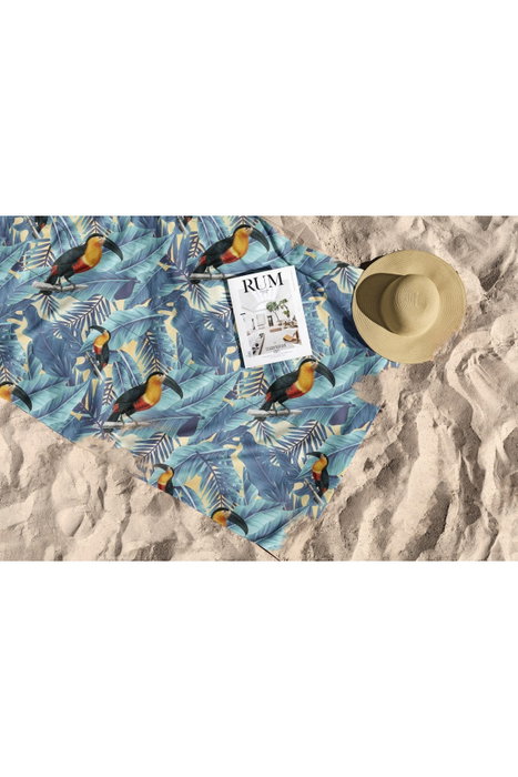 Mijölnir Toalla de Playa 70 x 130 cm Multicolor - 70% Poliéster, 30% Poliamida, Tejido Microfilamento de Lujo